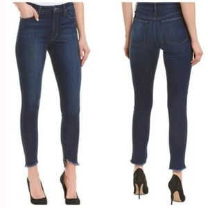 Joes Jeans High Waist Skinny Frayed Hem Ankle